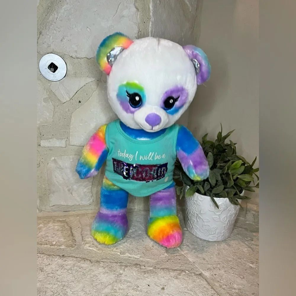 Build A Bear rainbow friends panda bear